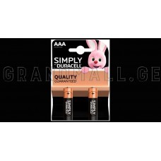 Duracell Simply AAA Alkaline batteries (2 pc.)