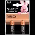 Duracell Simply батарейки щелочные AAA (2 шт.) - Купить