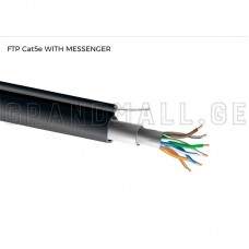 Optowire FTP Cat5e BC 24AWG PE (Outdoor) Cable with Messenger, 305 m