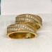 GOLD WEDDING RINGS WITH DIAMONDS (PAIR)