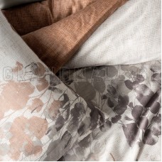 Cotton Box – satin bed linen set BLATT GRAY