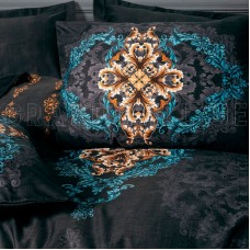 Cotton Box – satin bed linen set DORHAN BLACK
