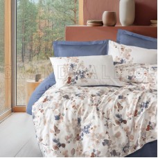 Cotton Box – satin bed linen set NEBULAE INDIGO