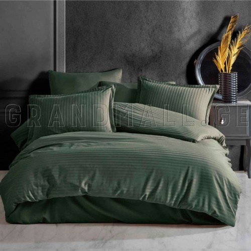 CLASY Satin bed linen (Haki)