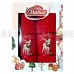 GULCAN COTTON TOWEL SET 2 PCS RED CHRISTMAS DESIGN WITH DEER (SIZE 50X90 | 70X140)