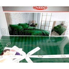 Hobby Satin bed linen (Dark Green)