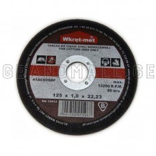 Cutting disc for steel Wkret-met TCSI-12510 125x1x22 mm