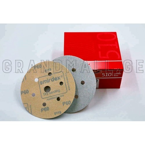 Abrasive wheel SMIRDEX 510 White 6 + 1 holes (100 pc)
