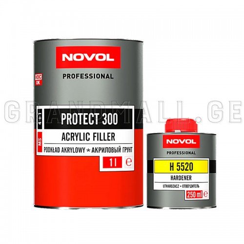АКРИЛОВЫЙ ГРУНТ NOVOL PROTECT 300 1+1 (1л+025л)