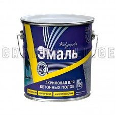Эмаль для бетонных полов Radugamaler акриловая, серая, 6 кг