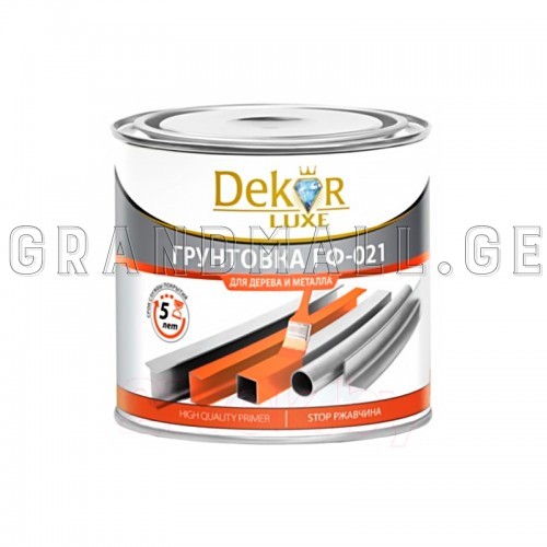 Universal primer DEKOR GF-021, 1,8 kg (grey)