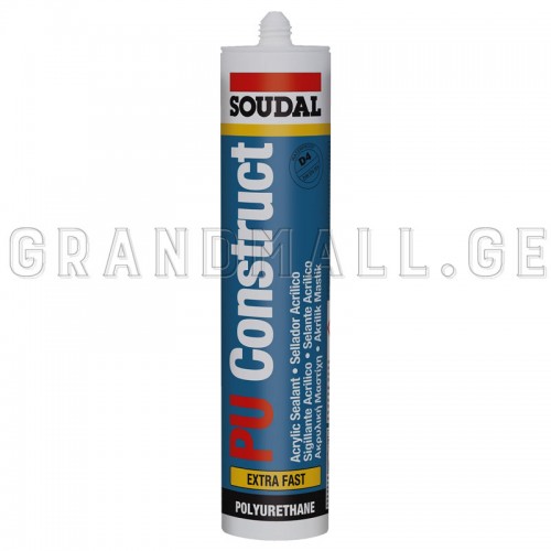 POLYURETHANE ADHESIVE SOUDAL PU CONSTRUCT EXTRA FAST 310 ML (15PCS)